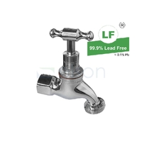 Hose Cock T Head Chrome Plated F.i., 1/2"