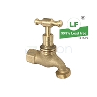 Hose Cock T Head Rough Brass F.i., 1/2"