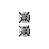 Handle & Button Booster Chrome Plated (METAL) Pair
