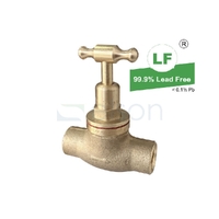 Stop Cock OD Fullway Rough Brass Cap., 3/4"
