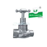 Stop Cock T Head Chrome Plated male/female 3/4''
