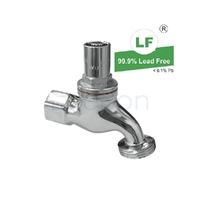 Hose Cock V/PROOF Less Key Chrome Plated F.i., 1/2"