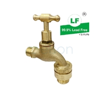 Hose Cock T Head with Vacuum Breaker Brass, 3/4"