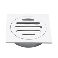 80mm Square FLoor Grate Trapscrew C/P 