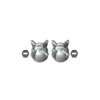 Commo Handle & Button Booster Chrome Plated (METAL) Pair