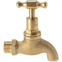 15mm Bib Cock (1/2") Br