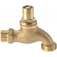20mm V/Proof Male Hose Cock Less Key (3/4") Br