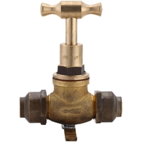15mm Stop Cock Flared Lugged (1/2") Br