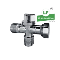 Dual Isolation Tap 1/4 Turn With Non-return Valve Inlet, 1/2" x 3/4" 1/2" MI