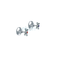 Anti-vandal Easy Clean Wall Stops Pair Chrome Plated