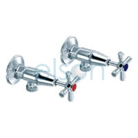 Washing Machine Tap Anti-vandal Easy Clean s Pair Chrome Plated