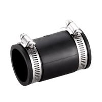 40mm Flexible Coupling For PVC - Copper - Gal - Cl Grey
