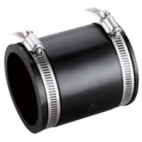 40mm FLEXIBLE COUPLING FOR PVC - COPPER - GAL - CL GREY