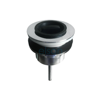 Plug & Waste 2 - Part Tapered Top x BSP Base Brass Chrome Plated with 65 Plug, 32mm 32mm