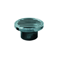 GRATE SUIT ID PVC PIPE RND 80 x 50mm BRASS CP
