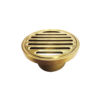 GRATE SUIT ID PVC PIPE RND 80 x 50mm BRASS PB