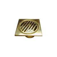 GRATE SUIT ID PVC PIPE SQR 80 x 50mm BRASS PB