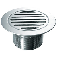GRATE RND CUP PATTERN 80 x 50mm MI BRASS CP
