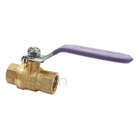 Ball Valve 722 Series DR Brass Recycled Water Lever Handle female/female Lilac Handle, Rp1/2