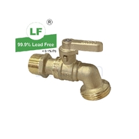 Hose Cock Ball DR Brass Inlet x Outlet, R3/4 G1B MI