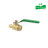Ball Valve Press Water DR Brass Lever Handle, DN15 x Rp1/2 FI