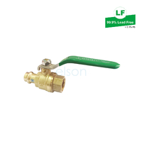 Ball Valve Press Water DR Brass Lever Handle, DN20 x Rp3/4 FI