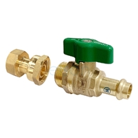 PRESS Water Ball Valve DR BRASS Lever Handle