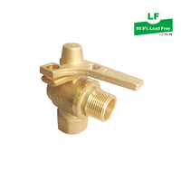 METER BALL VALVE Right Angle DR BRS R3/4 x Rp3/4 LOCKABLE