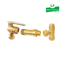 Meter Connection Kit Lockable With Loose Nut PRV Right Angle DR Copper Olive Inlet, 20Cn