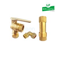 WATER METER CONNECTION KIT (Copper Olive INLET Ball Valve) DN20