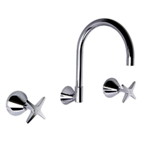 Park Lane Wall Sink Set Ceramic Disc