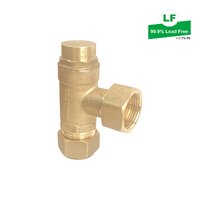Pressure Reduction Boundary Valve Right Angle Copper Olive DR Brass Loose Nut, 20Cn