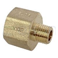 Adaptor Screwed Brass Reducing, 15mm FI x 6mm MI (1/2" x 1/4")