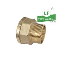 Adaptor Screwed Brass Reducing, 40mm FI x 32mm MI