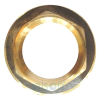 Back Nut Screwed Brass Flanged, 32mm (1 1/4")
