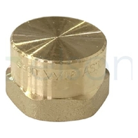 CAP 10mm(3/8") BRASS