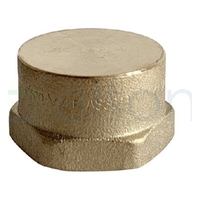 Cap Screwed Brass, 20mm (3/4")