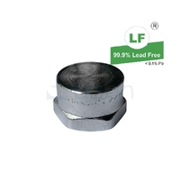 Cap Screwed Brass, Chrome Plated, 20mm (3/4")