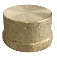 Cap Screwed Brass, 25mm (1")