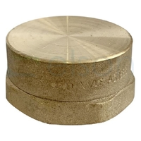 Cap Screwed Brass, 40mm (1 1/2")