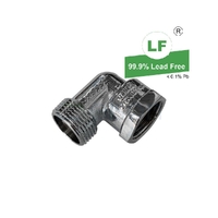 Elbow Screwed Brass Male/Female, Chrome Plated, 20mm (3/4")