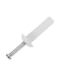 6.5mm X 25mm Mushroom Head Nylon Anchor With Nail (100 Per Pkt)