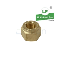 Kinco Nut Nylon Olive Compression, Brass, 15mm (1/2")