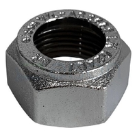 Kinco Nut Nylon Olive Compression, Chrome Plated, 20mm (3/4")