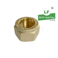 Kinco Nut Nylon Olive Compression, Brass, 25mm (1")