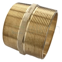 Hexagon Nipple Screwed Brass, 80mm (3")