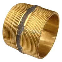 Hexagon Nipple Screwed Brass, 100mm (4")
