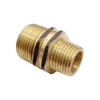 Hexagon Nipple Screwed Brass, Double Hexagon / R Thread Seal, R3/4 x R1/2