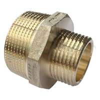 NIPPLE RED. HEXAGON 40mm x 25mm BRASS