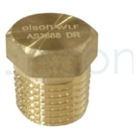 PLUG 6mm (1/4") BRASS